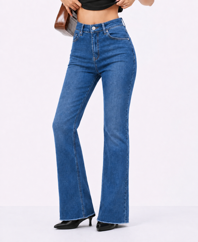 Iconic Babe Raw Edge Bootcut Jeans