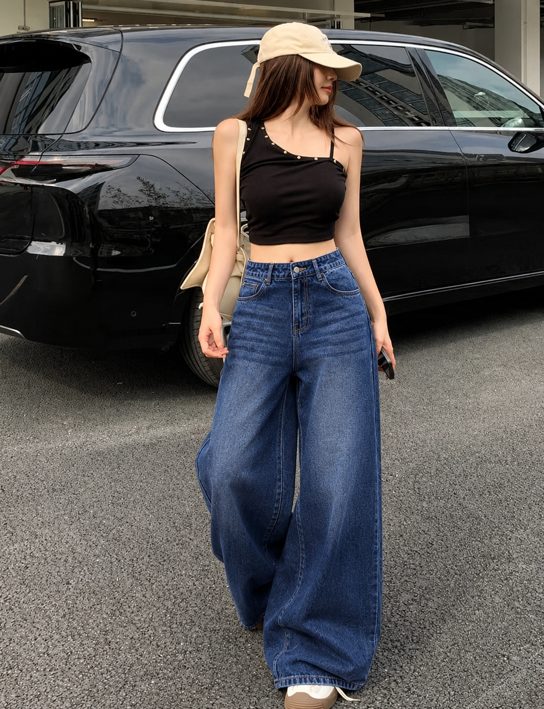 So Much Attitude Baggy Wide Leg Jeans