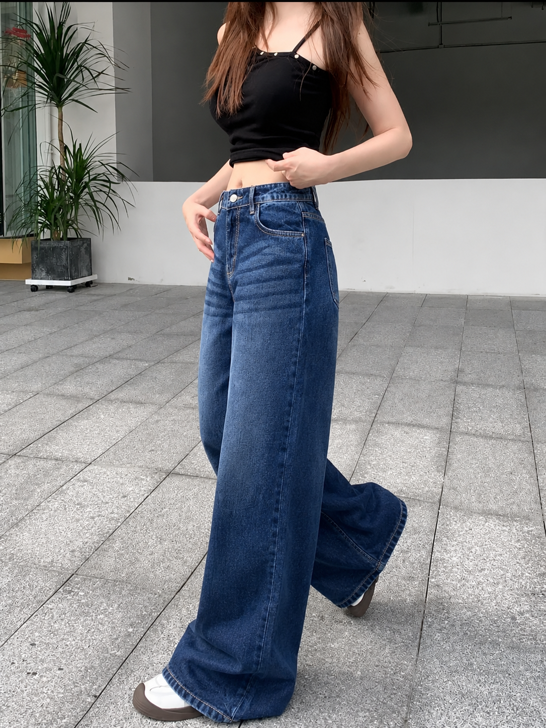 So Much Attitude Baggy Wide Leg Jeans