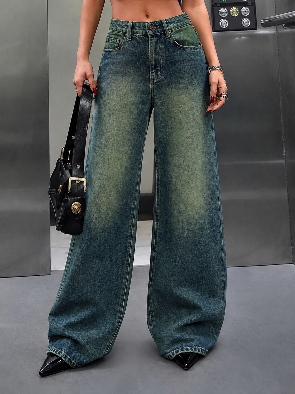 Shade Flow Wide Leg Jeans