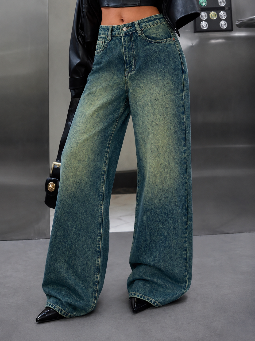 Shade Flow Wide Leg Jeans
