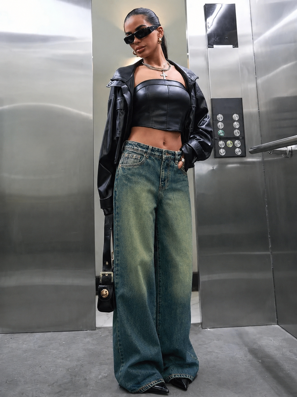 Shade Flow Wide Leg Jeans