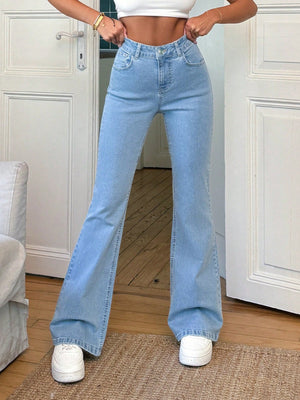 Baby Blue Bootcut Flare Jeans
