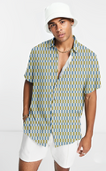 Lego Block Print Sleeves Shirt
