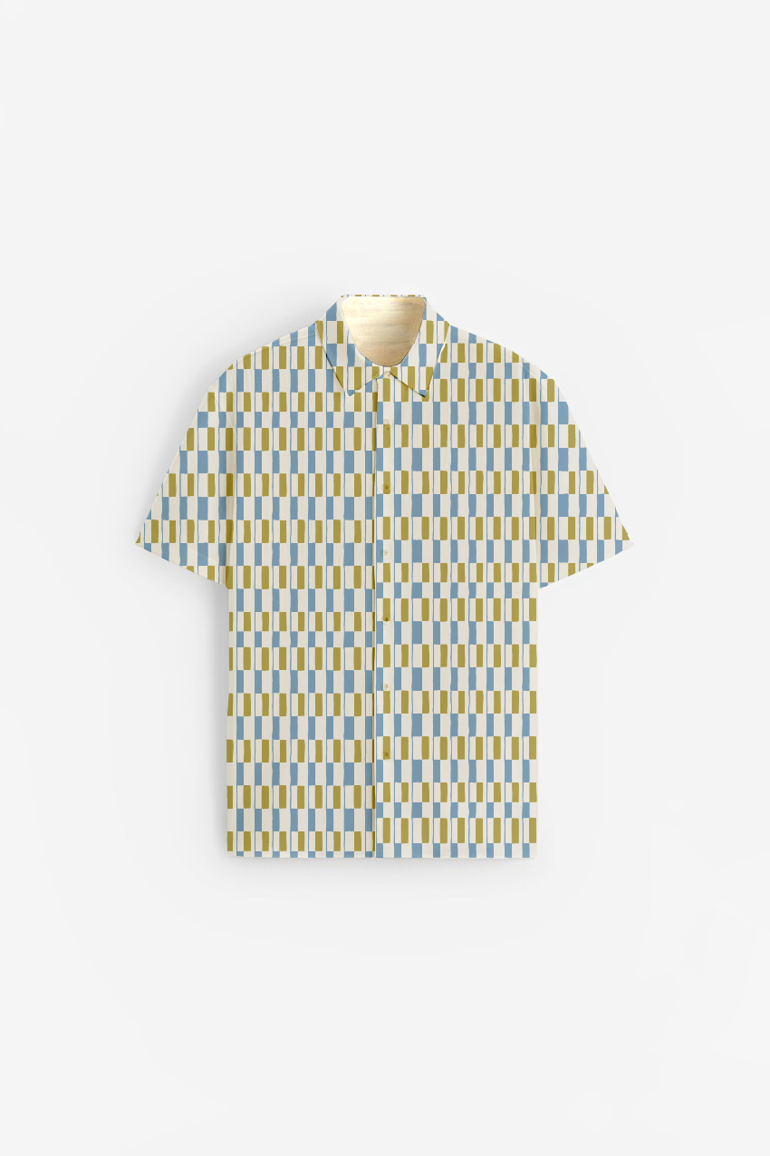 Lego Block Print Sleeves Shirt