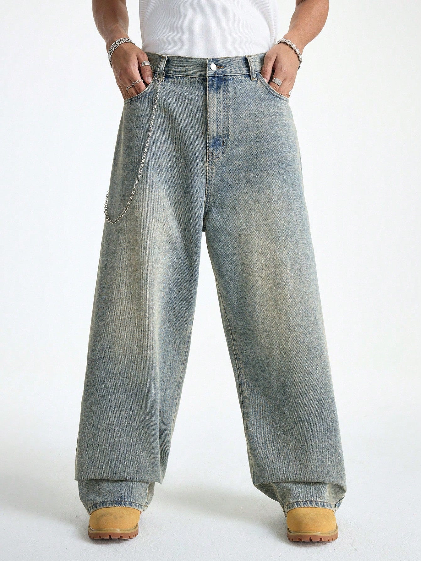 Untamed Blue Baggy Jeans