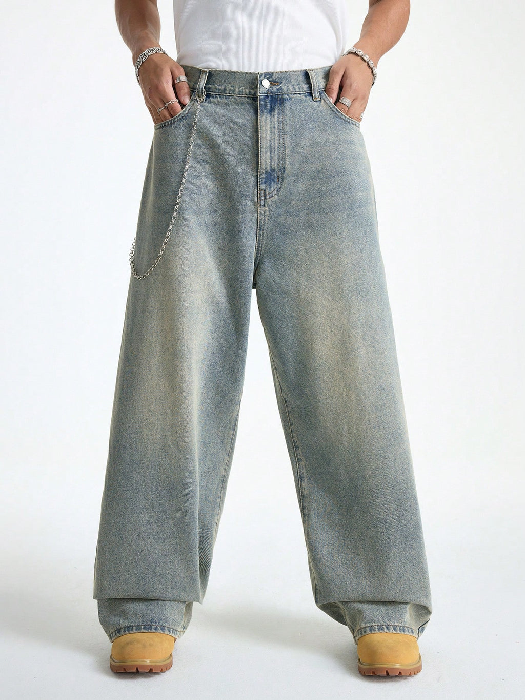 Untamed Blue Baggy Jeans