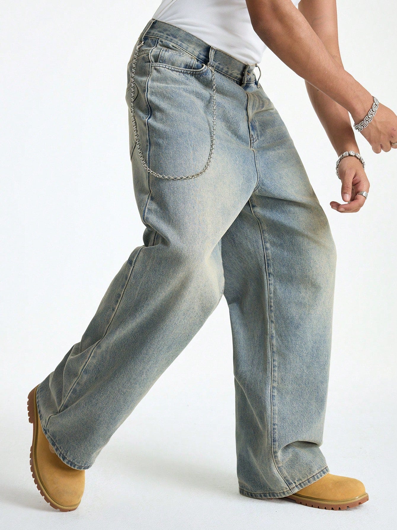 Untamed Blue Baggy Jeans