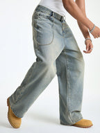 Untamed Blue Baggy Jeans