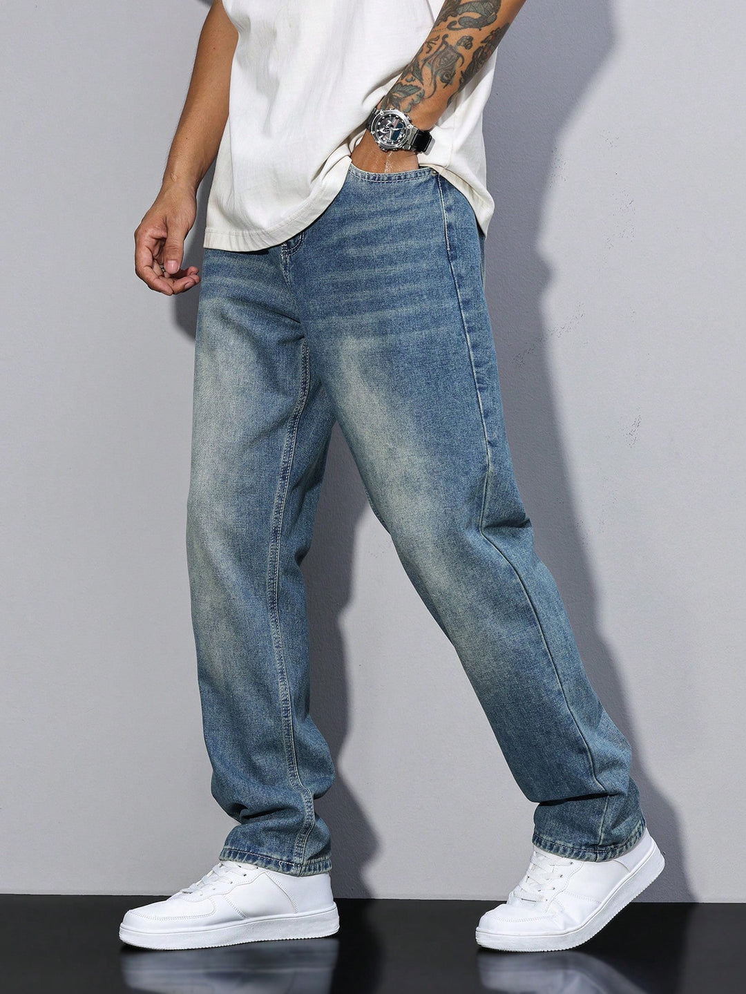 River Blue Straight Fit Jeans1