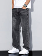 Shadow Crest Straight Fit Jeans
