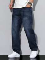 Raw Indigo Straight Fit Jeans