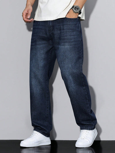 Raw Indigo Straight Fit Jeans