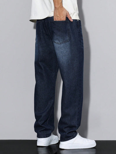 Raw Indigo Straight Fit Jeans