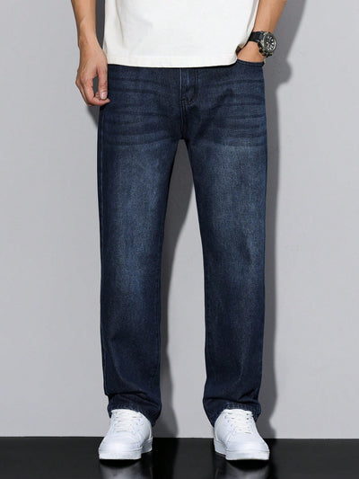 Raw Indigo Straight Fit Jeans