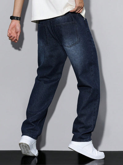 Raw Indigo Straight Fit Jeans