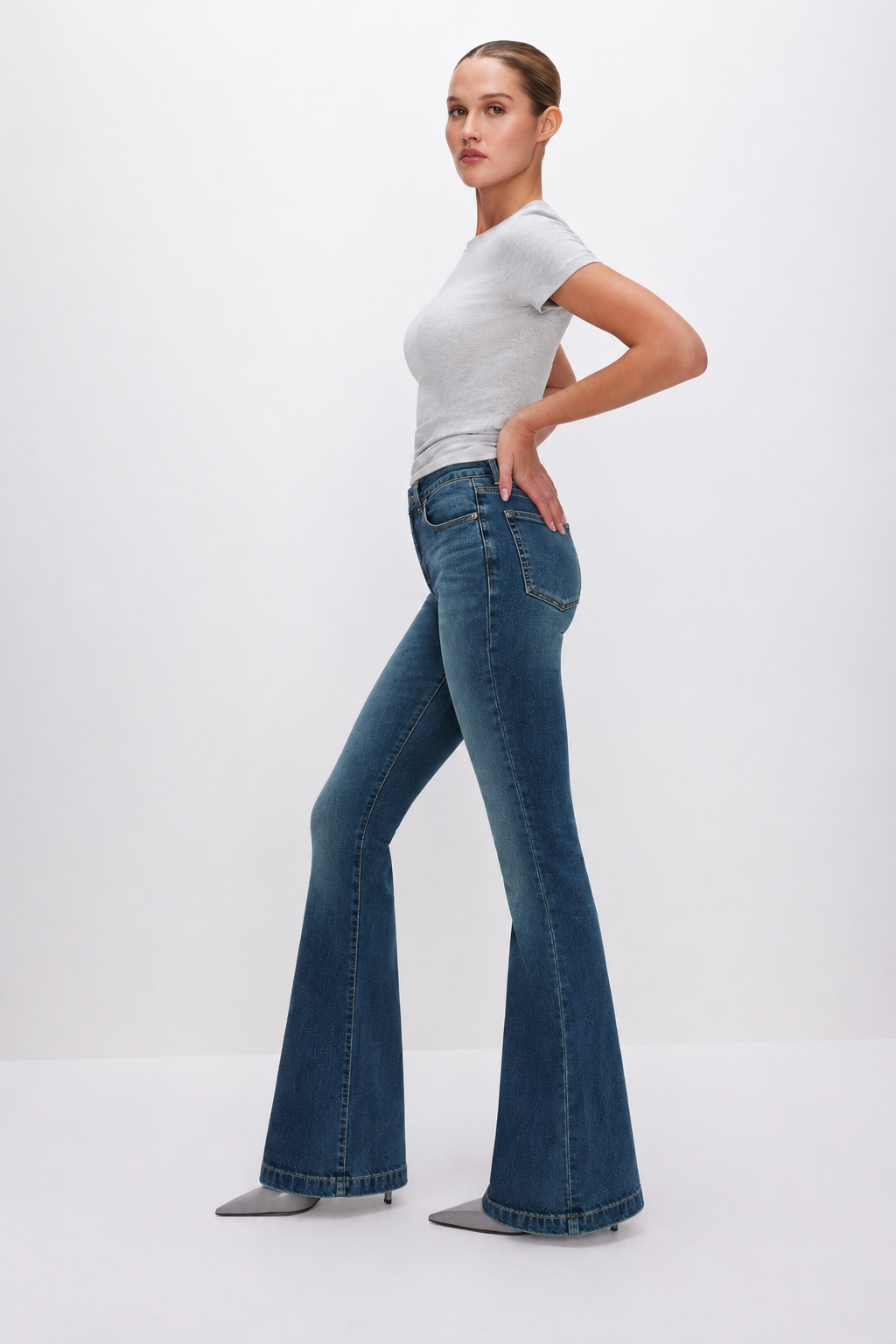 Dusk Blue Wash Bootcut Jeans