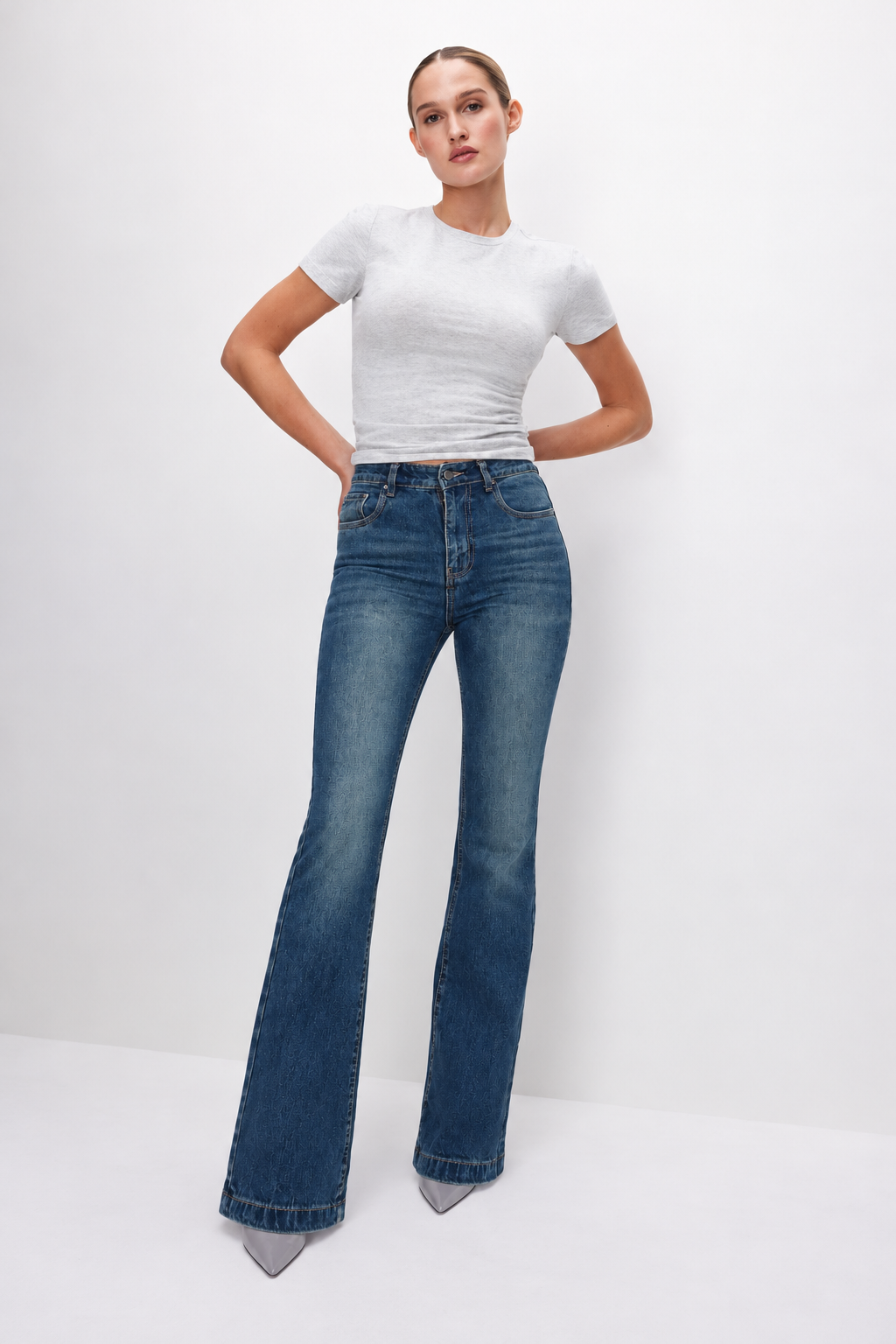 Dusk Blue Wash Bootcut Jeans