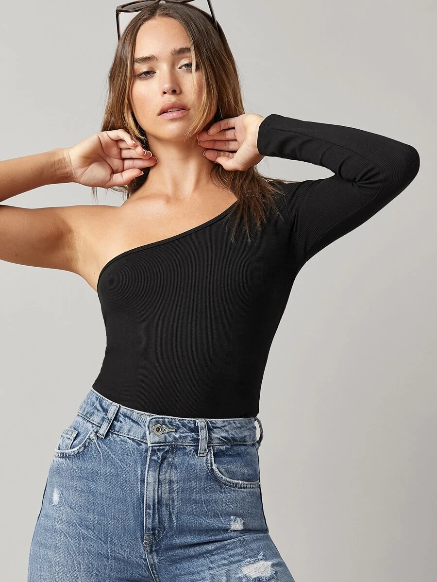 Basic One Shoulder Top