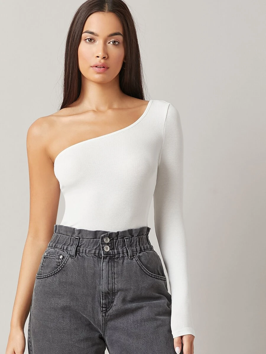 Basic One Shoulder Top