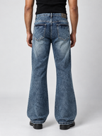 Iron Blue Wash Bootcut Jeans