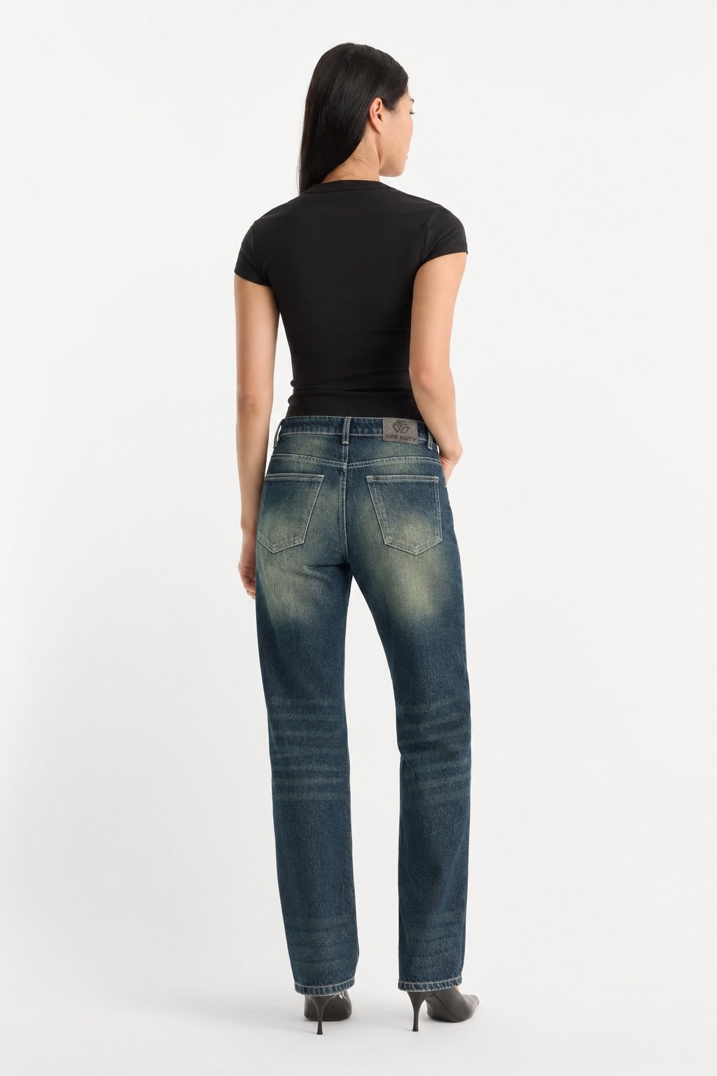 Baddie Vintage Dirty Wash Dad Fit Jeans