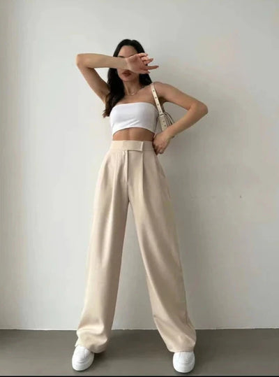 Daily Velcro Waist Belt Loose Trousers