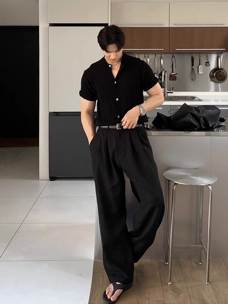 Seoul Loose Pleated Baggy Trousers