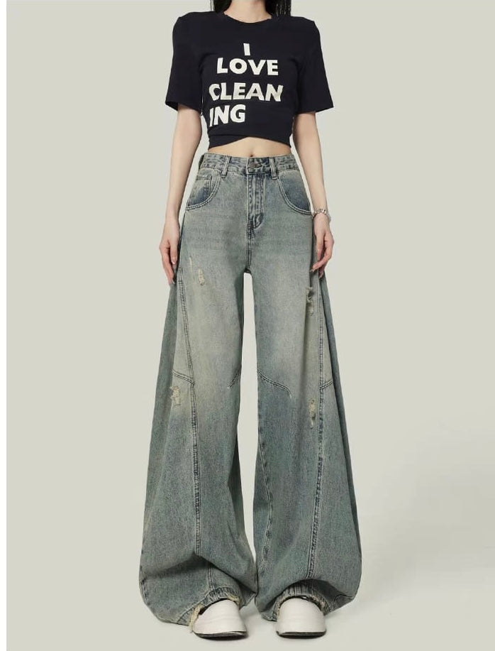 Scar Blue Extra Baggy Jeans