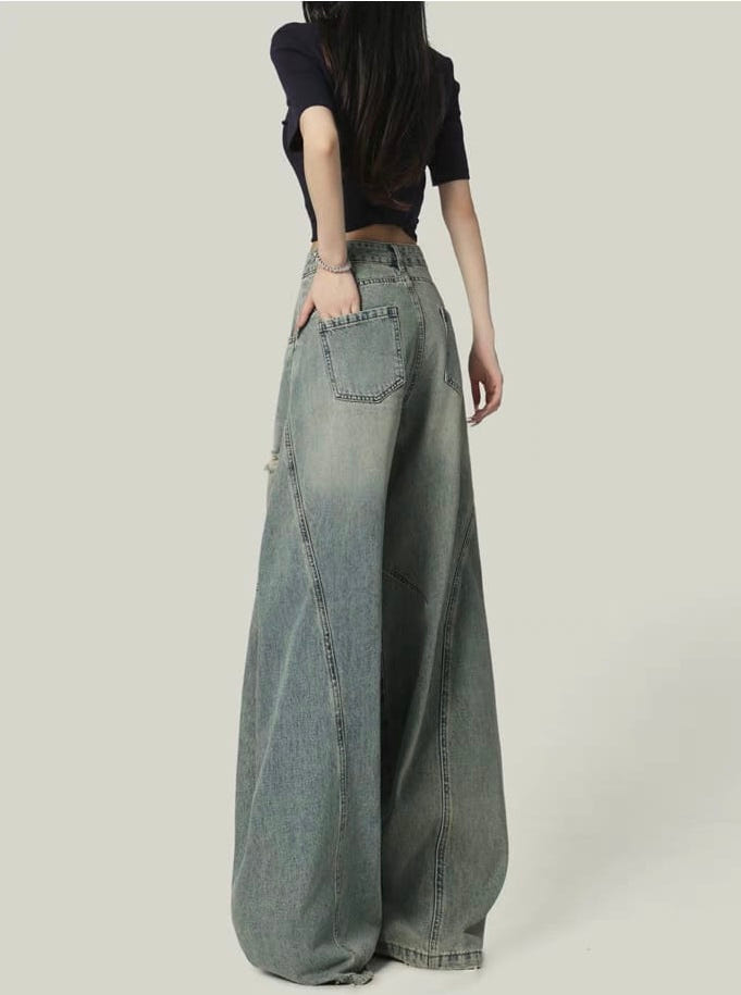 Scar Blue Extra Baggy Jeans