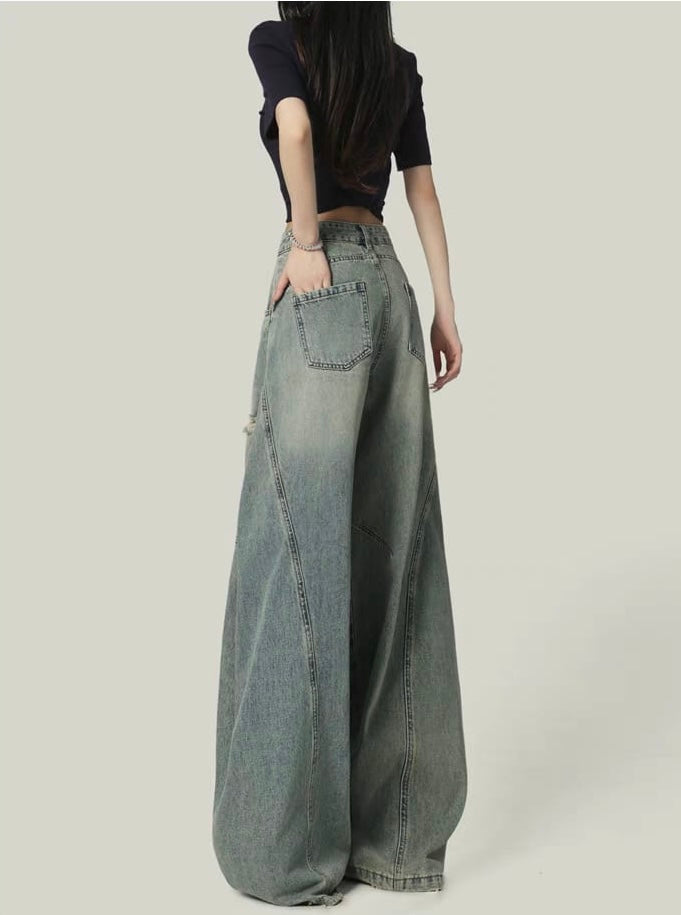 Scar Blue Extra Baggy Jeans