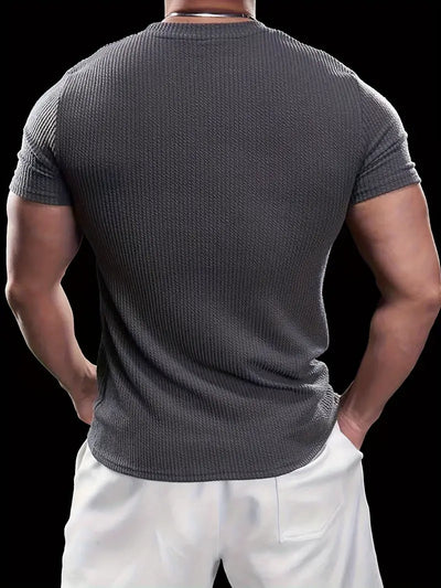 Premium Textured Round Neck T- Shirt