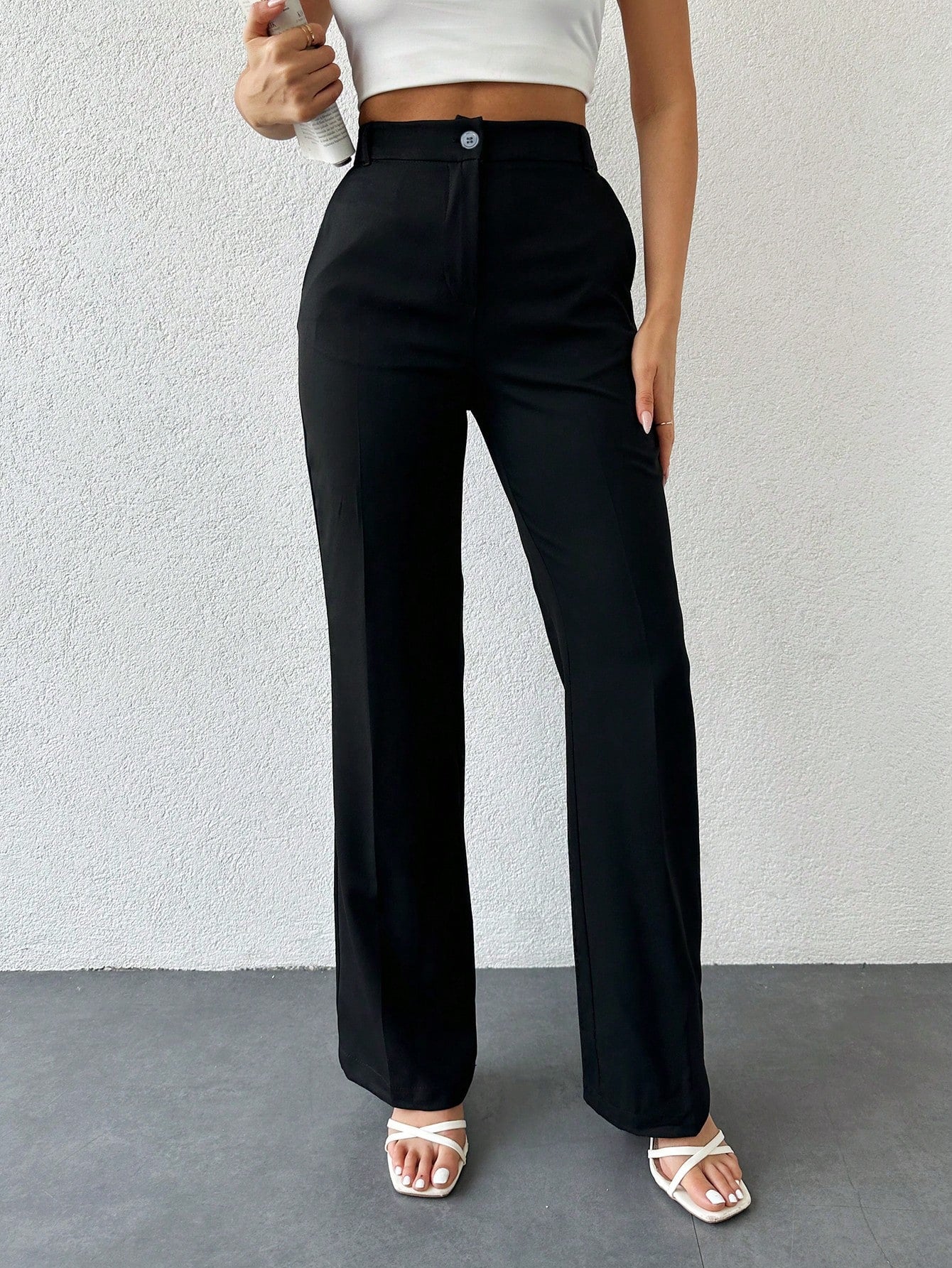 Everyday Straight leg High Waist Pants