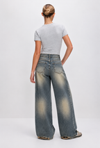 Fade Dusk Blue Wide Leg Jeans