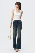 Retro Old School Flare Bootleg Jeans