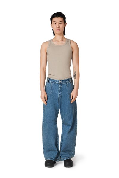 Blue Wild West Wash Jeans