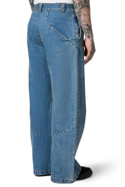 Blue Wild West Wash Jeans