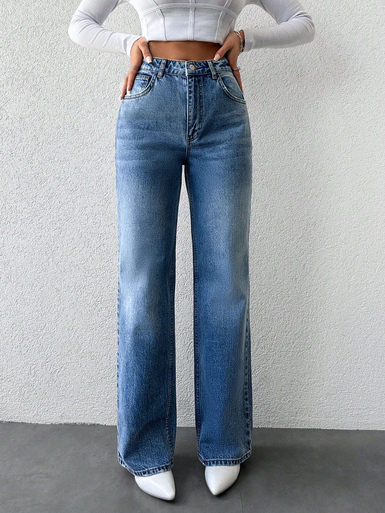 Vintage wide leg jeans cheap