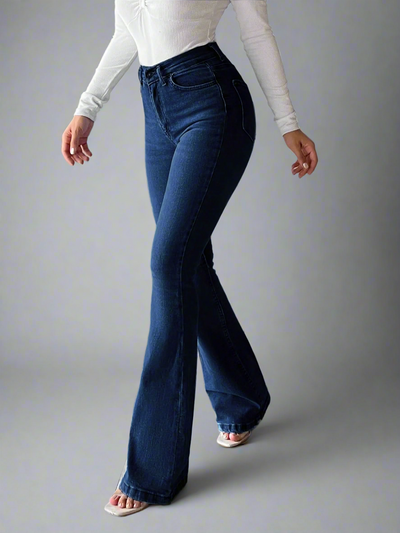Dark Blue Bootcut Flare Jeans