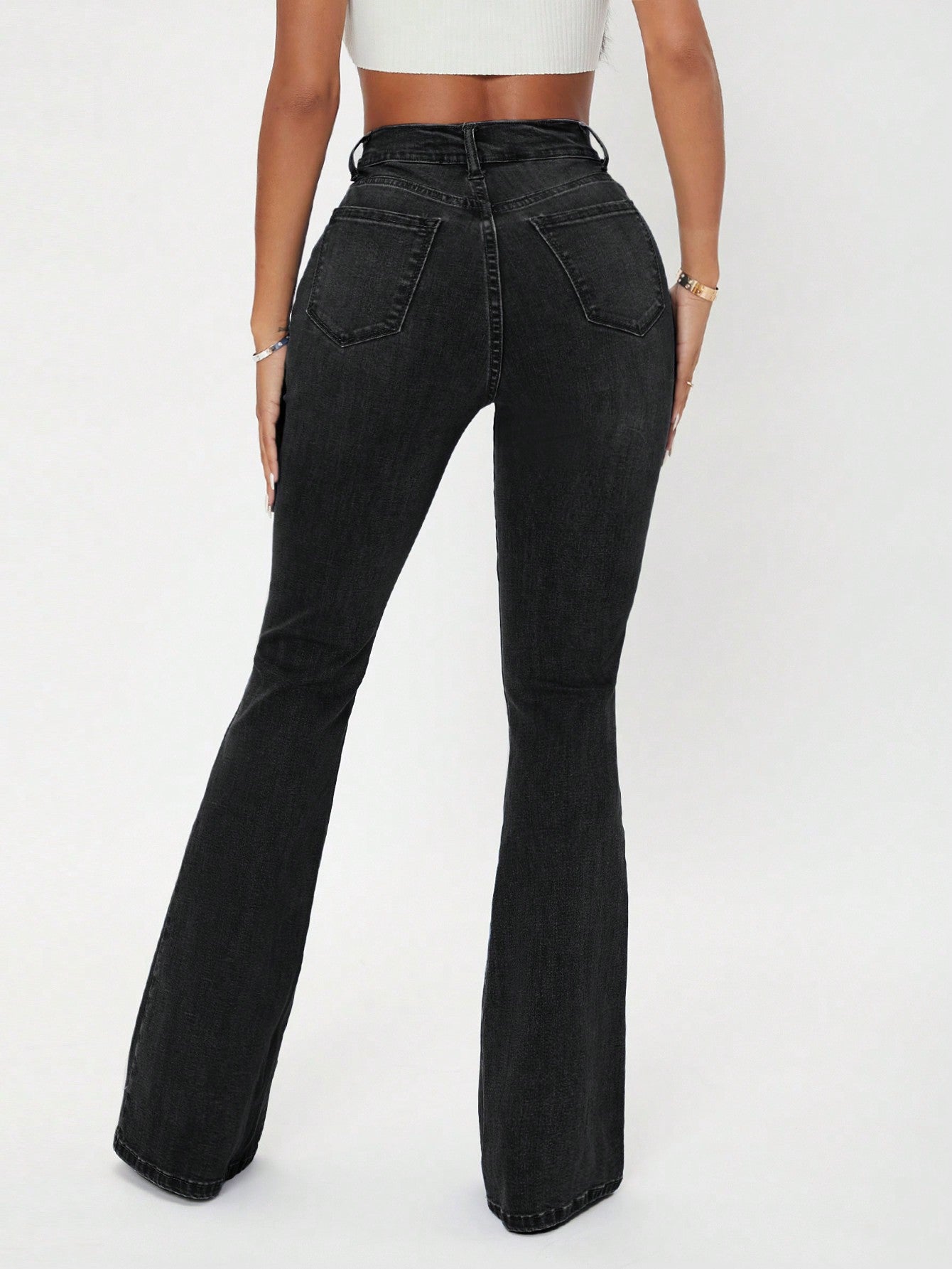 Noir Femme Bootcut Jeans – Offduty India - Main Image