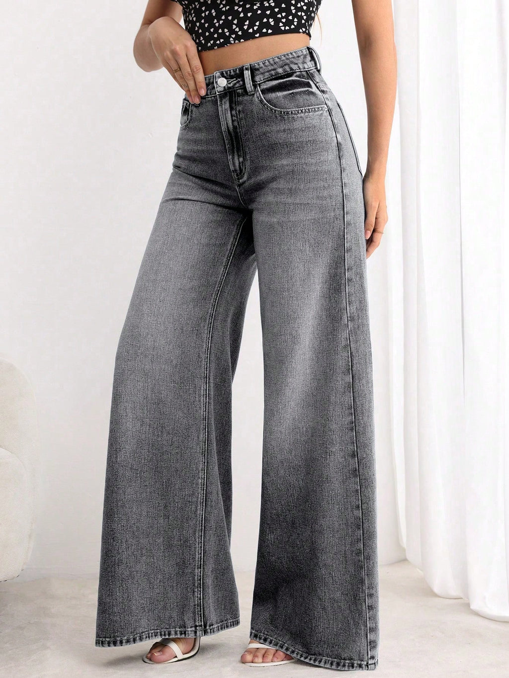 Sweet Static Extra Wide Leg Jeans
