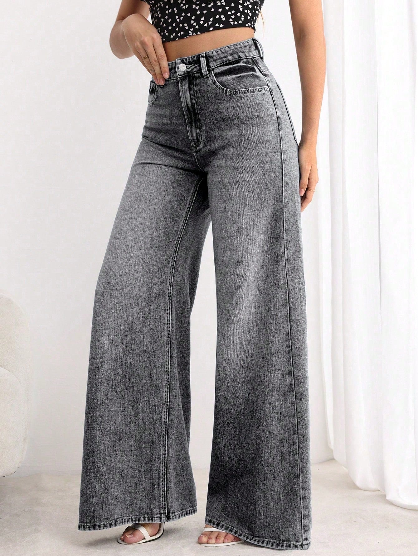Sweet Static Extra Wide Leg Jeans