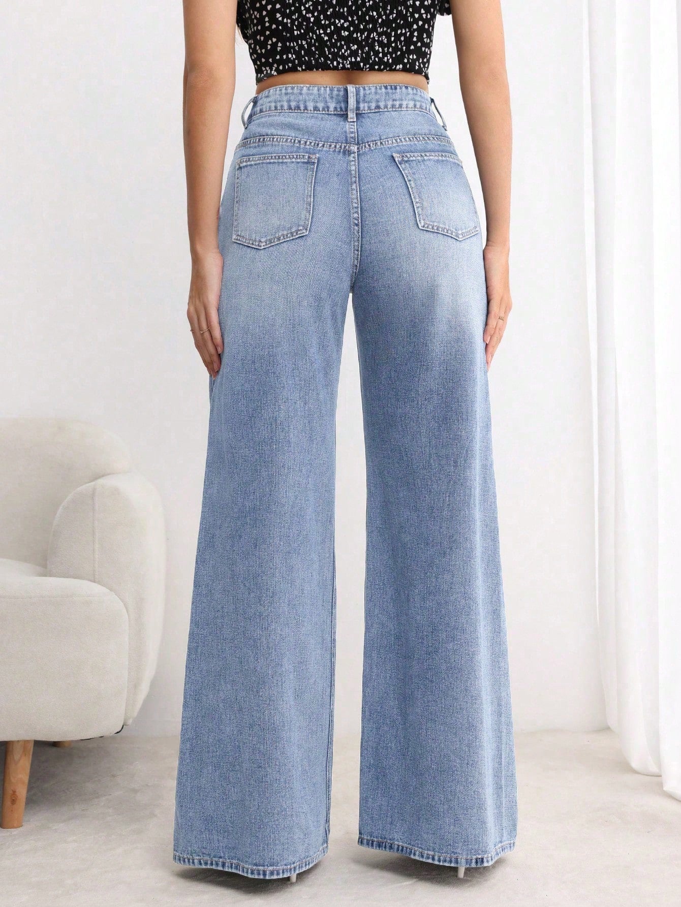 Sweet Static Extra Wide Leg Jeans