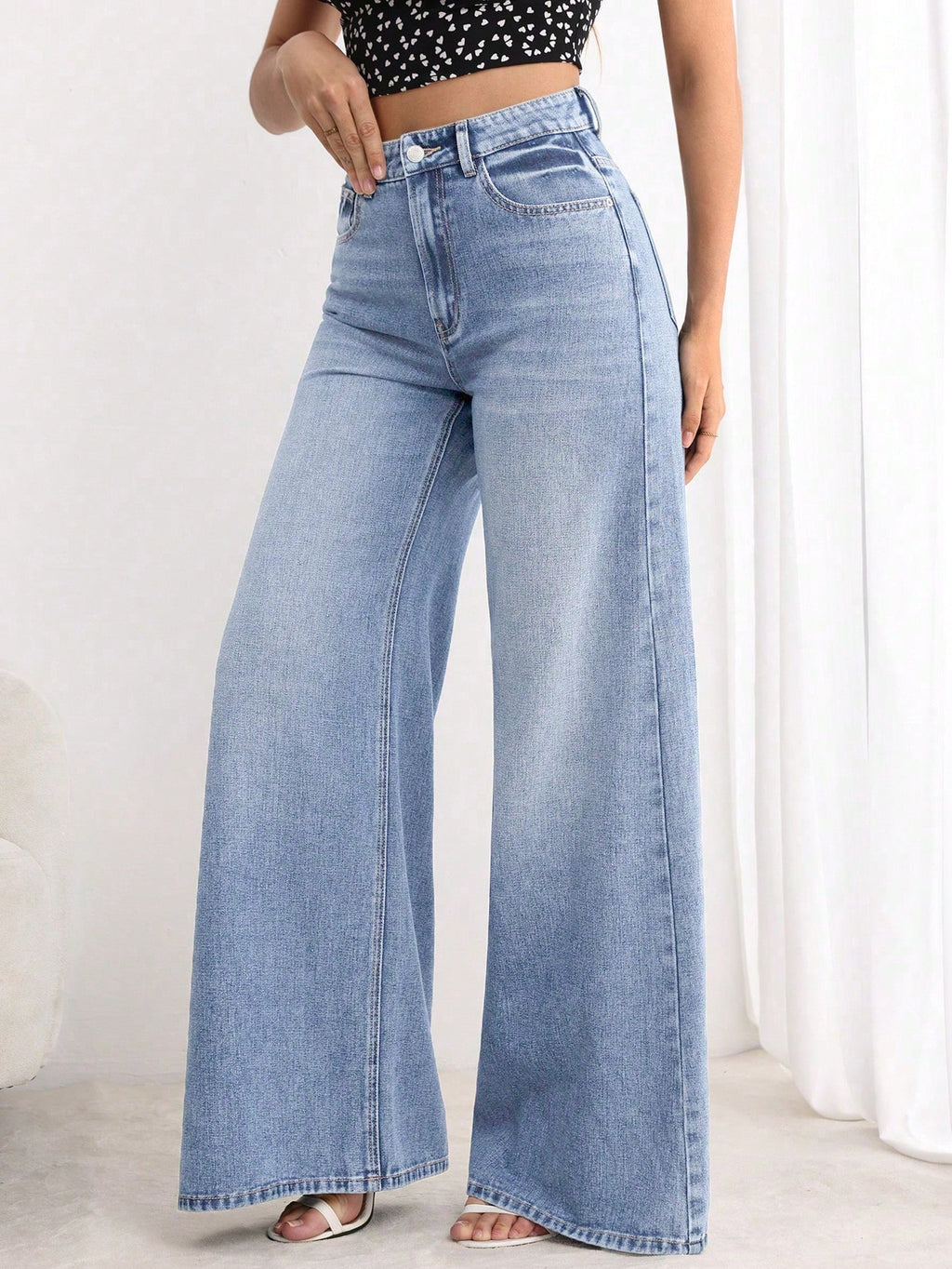 Sweet Static Extra Wide Leg Jeans