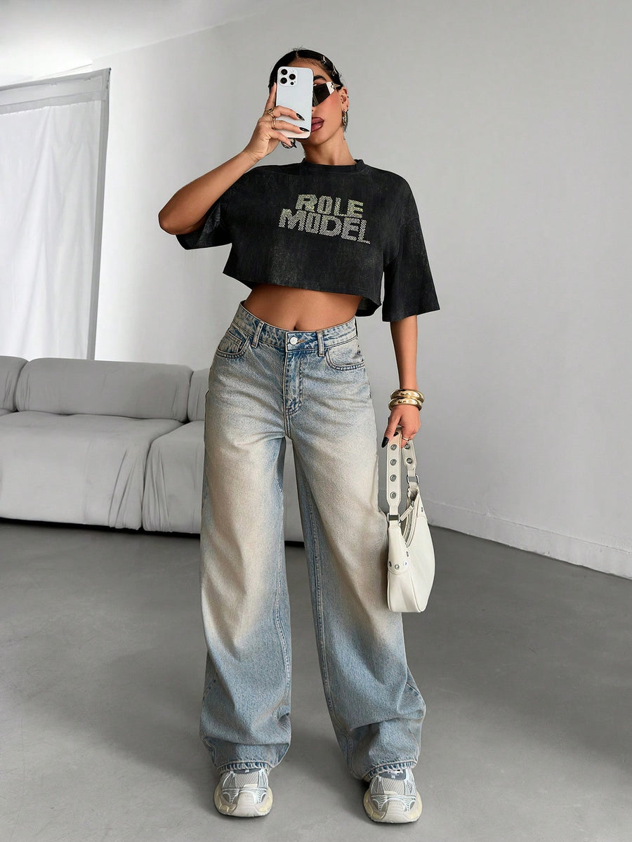 Chill In Blue Straight Fit Jeans