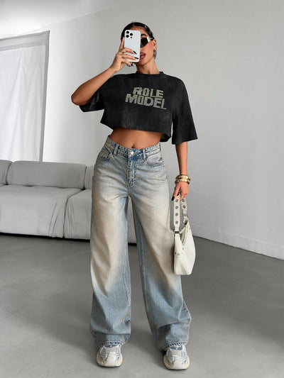 Chill In Blue Straight Fit Jeans