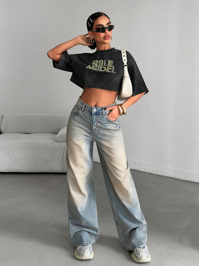 Chill In Blue Straight Fit Jeans