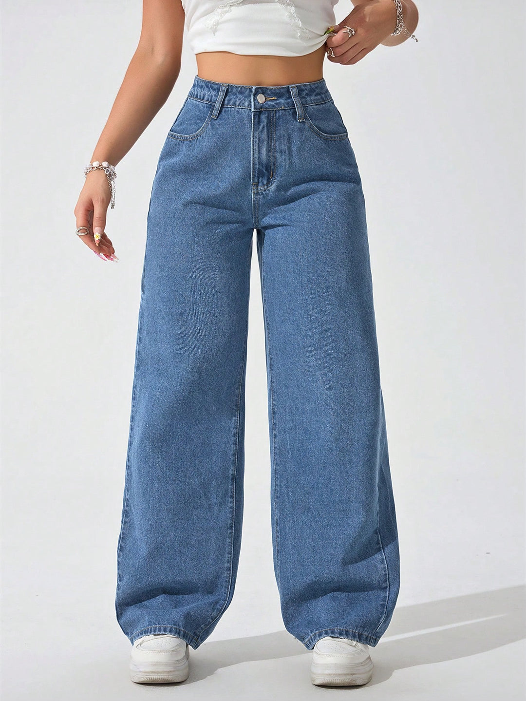 Wide Leg Jeans For Small People Wide Leg High Rise Jeans – Offduty
