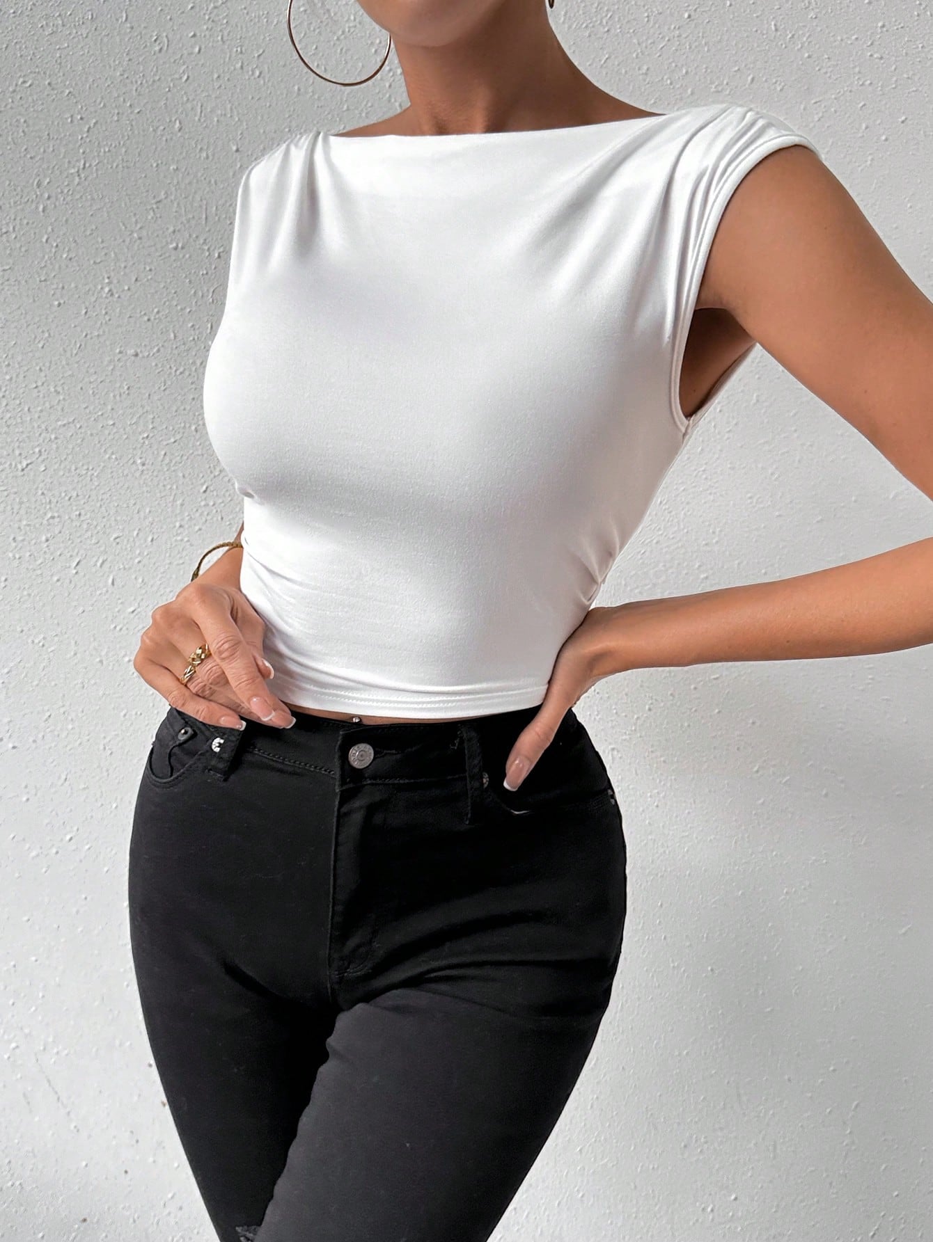 Backless Twist Knot Tank Top