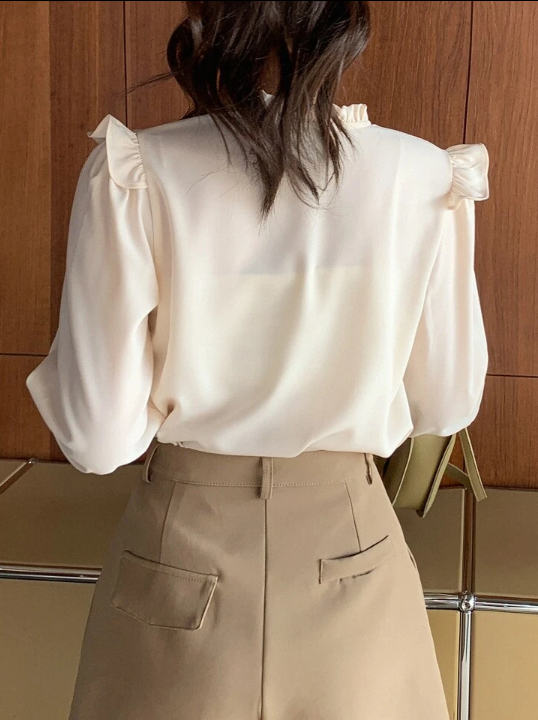 Feminine Collar Serenity Blouse